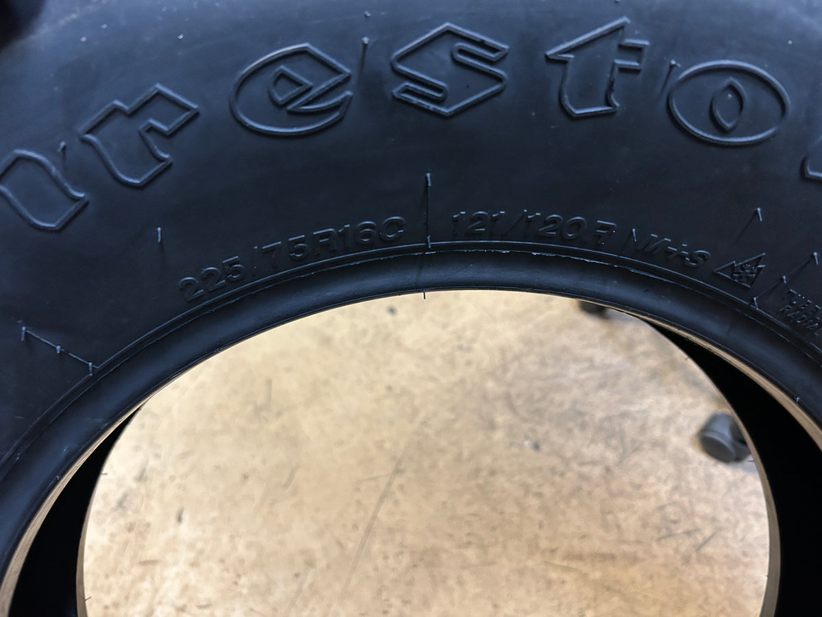 FIRESTONE WINTERFORCE CV BSW P 225 75 16C 121/120R 10PLY WINTER TIRE 011490