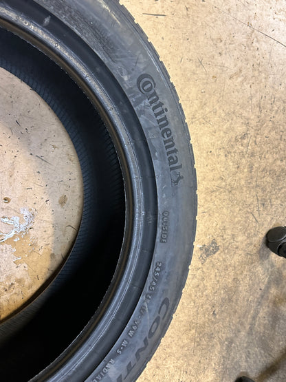 CONTINENTAL CONTROLCONTACT SPORT SRS+ BSW P 245 45 17 99W XL TIRE 1557580