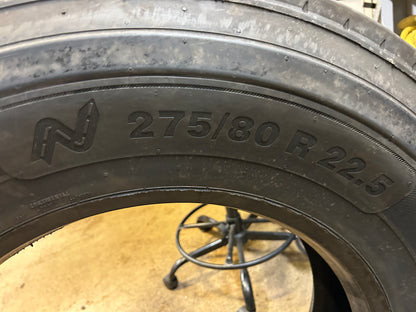 CONTINENTAL HSR2 BSW 275 80 22.5 149/146L 16PLY STEER TIRE 05686350000