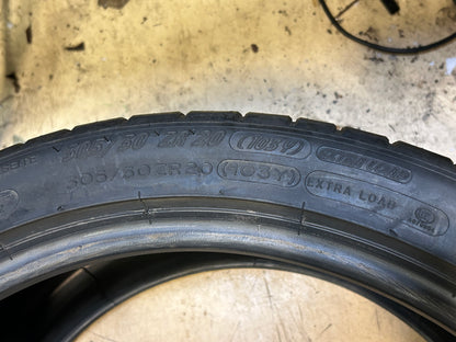 NOS MICHELIN PILOT SUPER SPORT BSW P 305 30 20 103Y XL UHP TIRE 48442