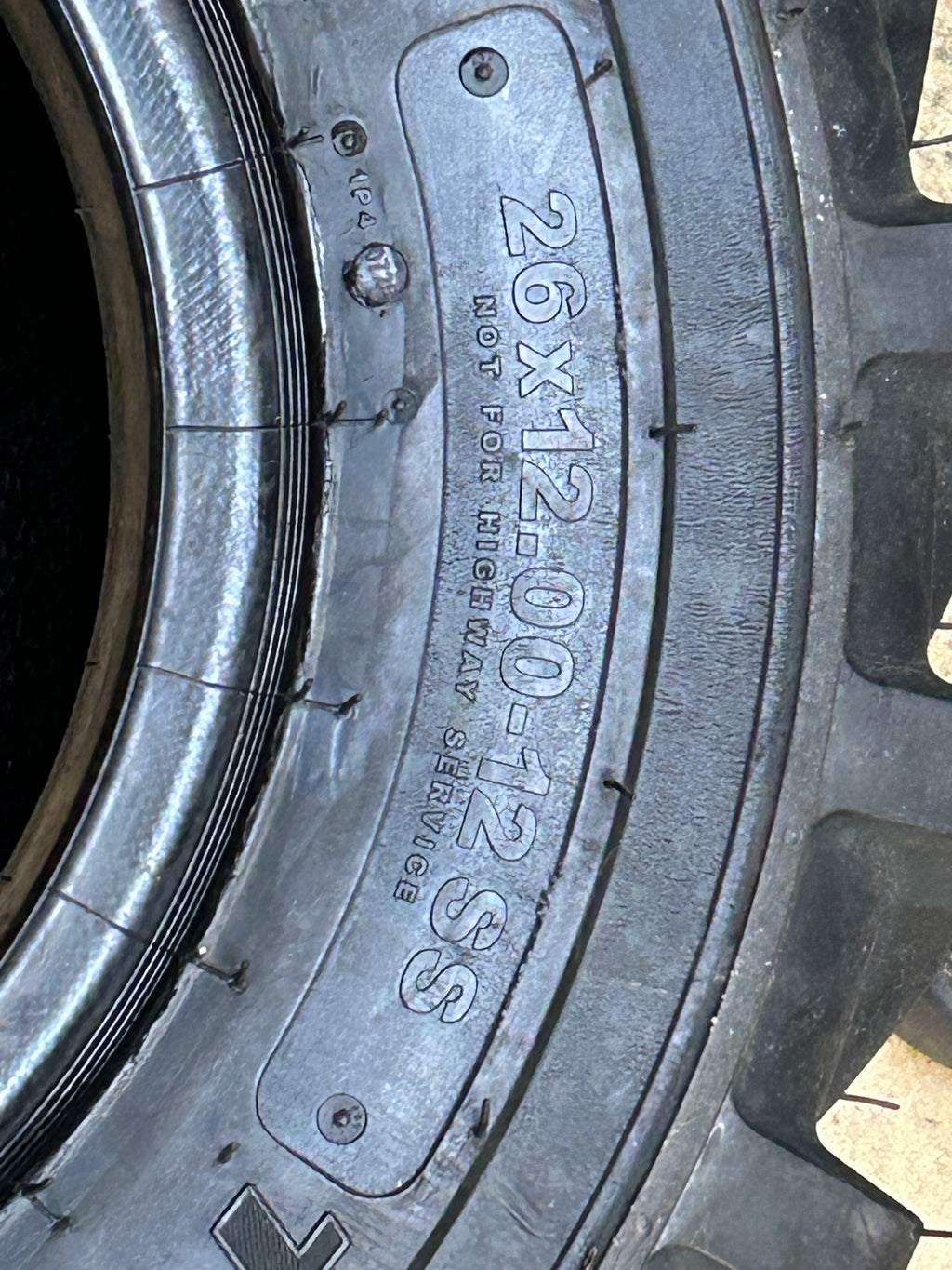 CARLSTAR TRAC CHIEF BSW 26 12 12 8PLY ATV/UVT TIRE 6A0282