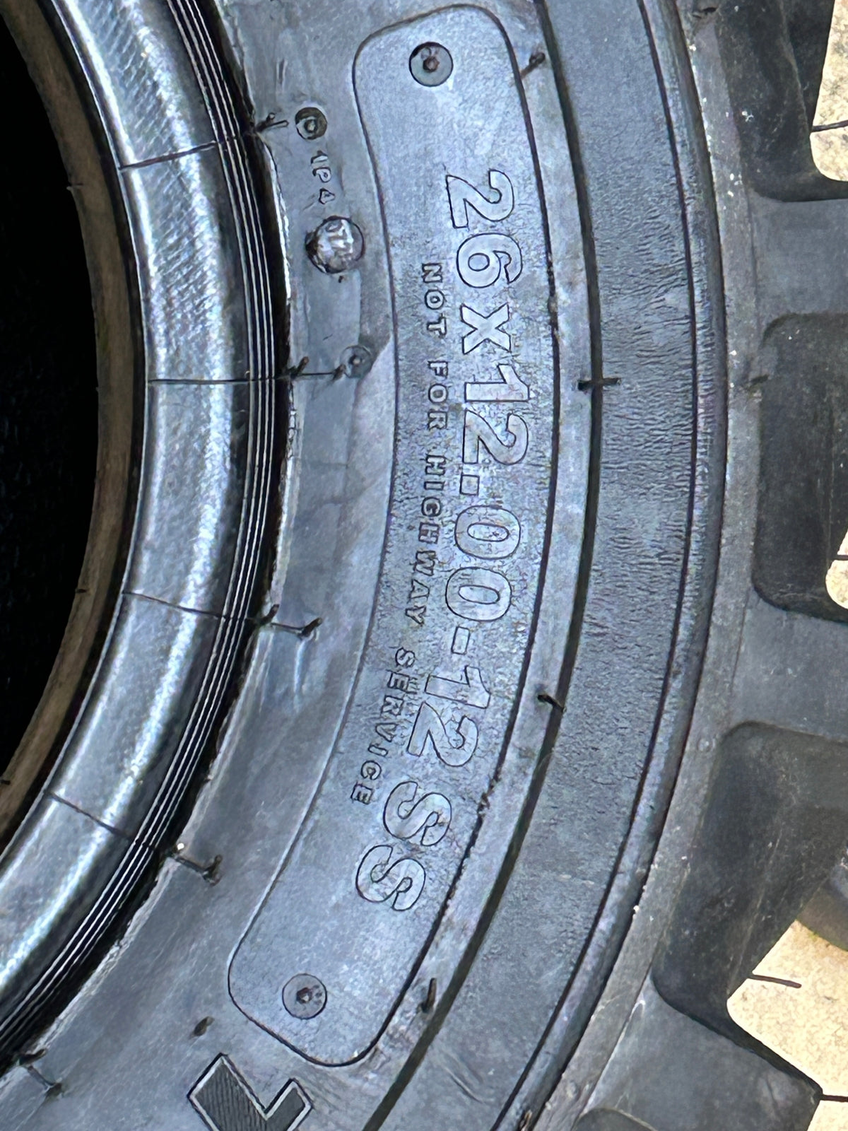 CARLSTAR TRAC CHIEF BSW 26 12 12 8PLY ATV/UVT TIRE 6A0282
