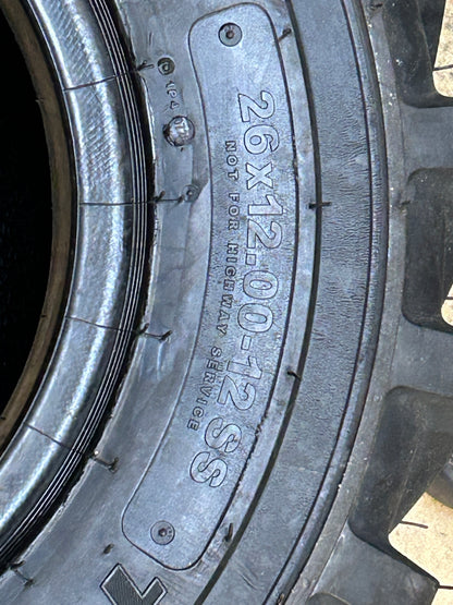 CARLSTAR TRAC CHIEF BSW 26 12 12 8PLY ATV/UVT TIRE 6A0282