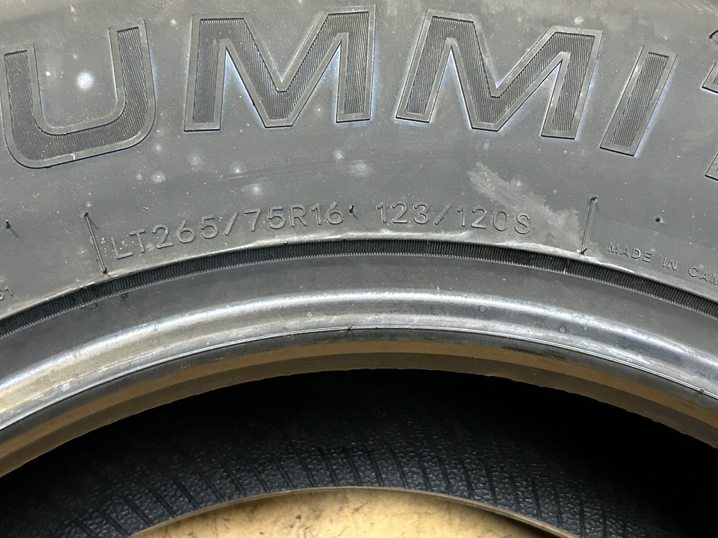 SUMMIT TRAIL CLIMBER ATO2 BSW LT 265 75 16 123/120S 10PLY ALL TERRAIN TIRE 20924