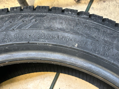 4 NOKIAN  HAKKAPELIITTA R5 BSW P 225 45 17 94T XL WINTER TIRE T432155
