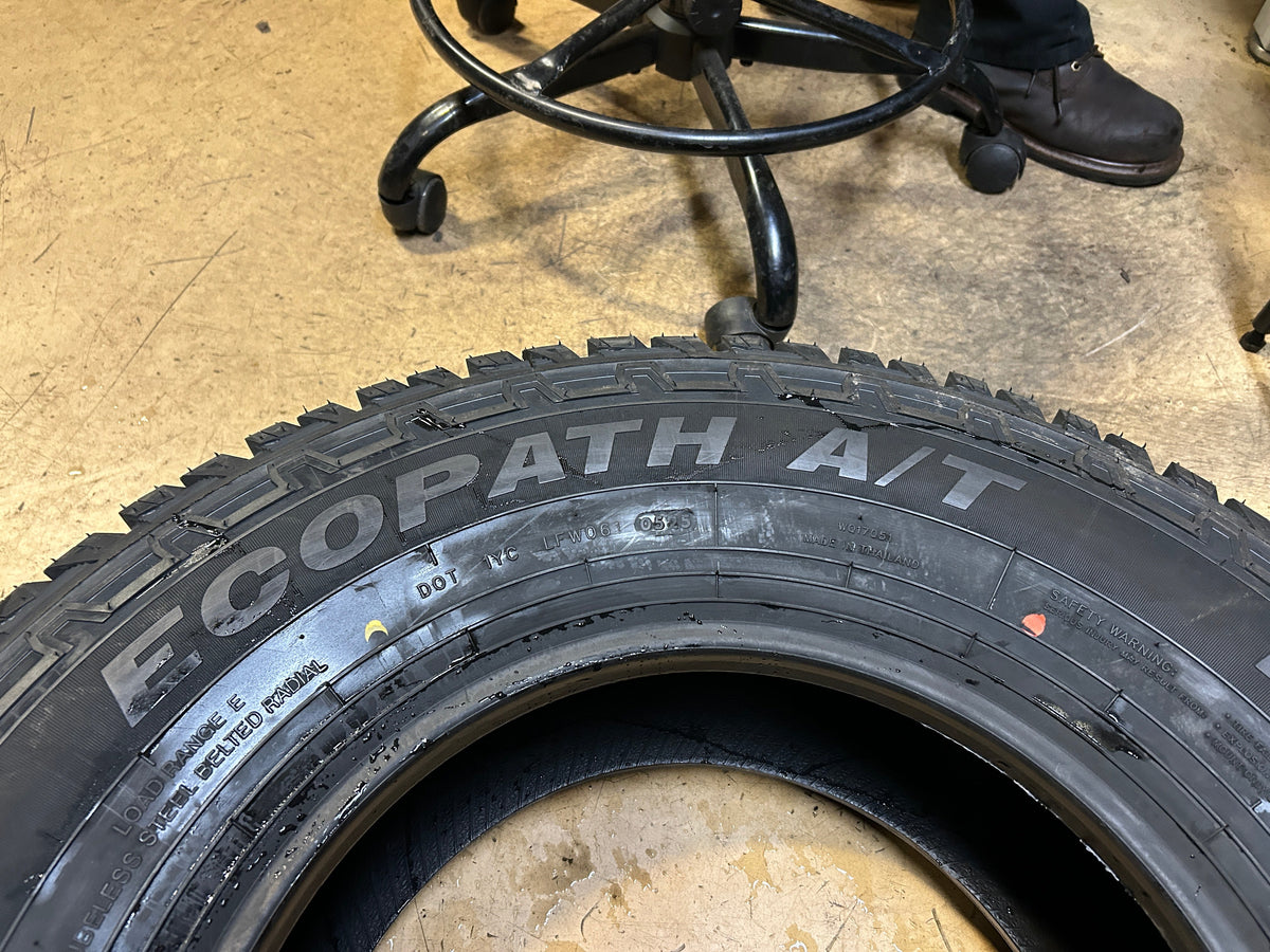2 TRAVELSTAR ECOPATH A/T BSW LT 265 75 16 123/120S 10PLY ALL TERRAIN TIRE LLLT015