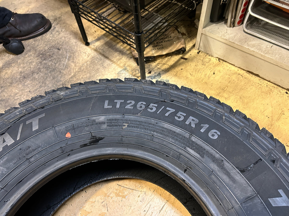 2 TRAVELSTAR ECOPATH A/T BSW LT 265 75 16 123/120S 10PLY ALL TERRAIN TIRE LLLT015