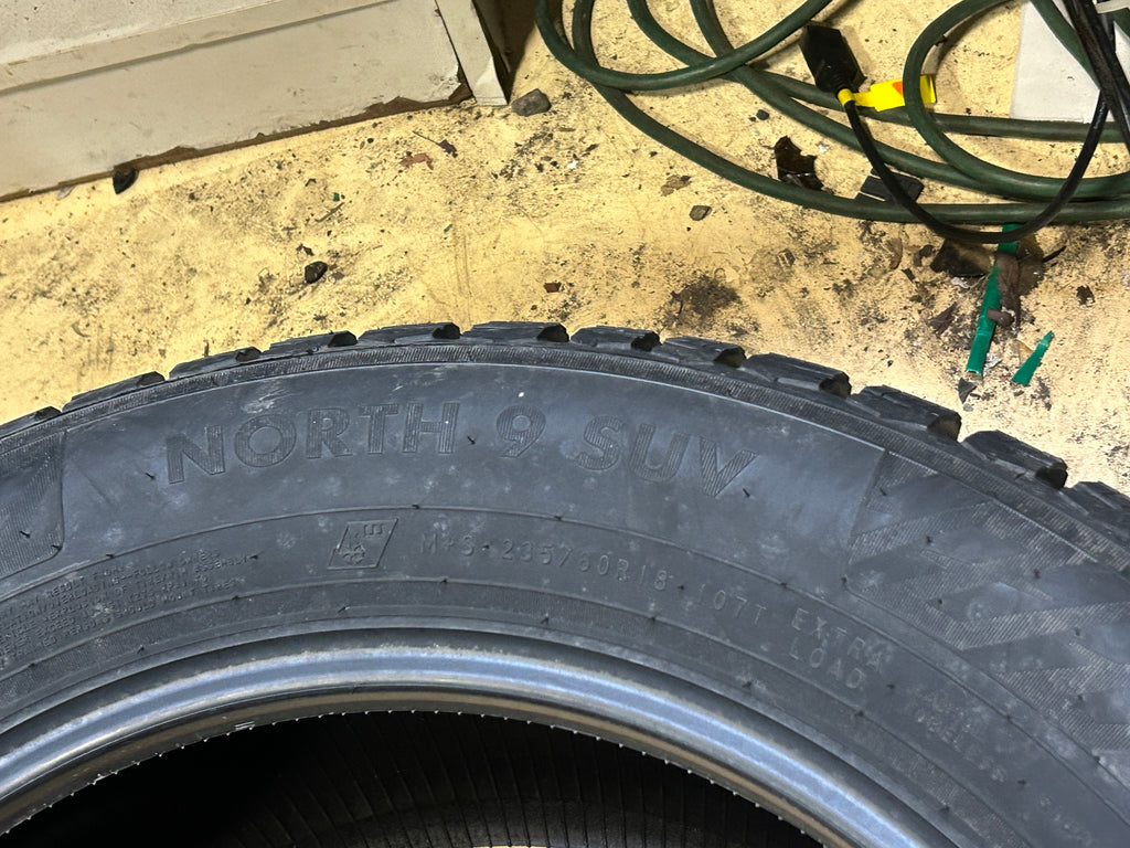 4 NOKIAN NORDMAN NORTH 9 SUV P 235 60 18 107T XL STUDLESS WINTER TIRE T432920