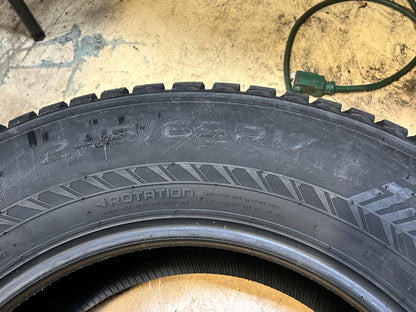 2 NOKIAN HAKKAPELIITTA 10 STUDDED BSW P 245 65 17 111T XL WINTER EV TIRE TS32479