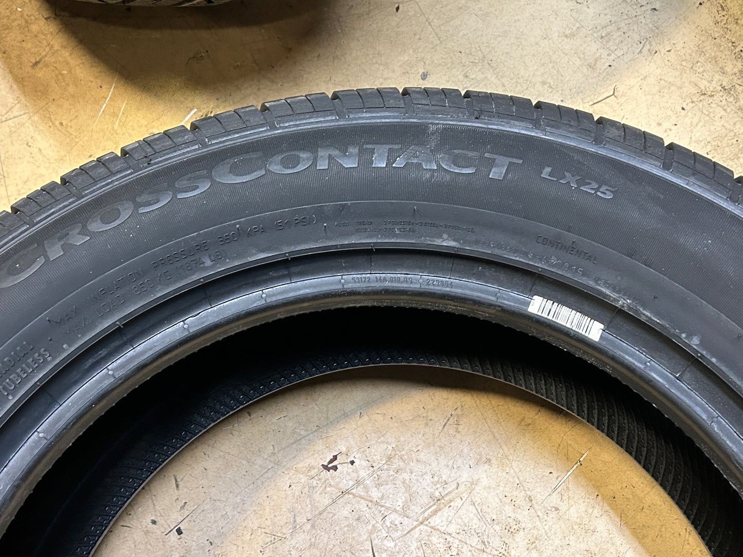 CONTINENTAL CROSSCONTACT LX25 BSW P 235 60 17 102H ALL SEASON TIRE 1544839