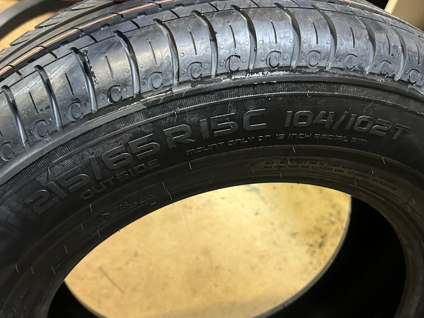 NOS NOKIAN CLINE CARGO BSW LT 215 65 15 104/102T 6PLY ALL SEASON TIRE T429239