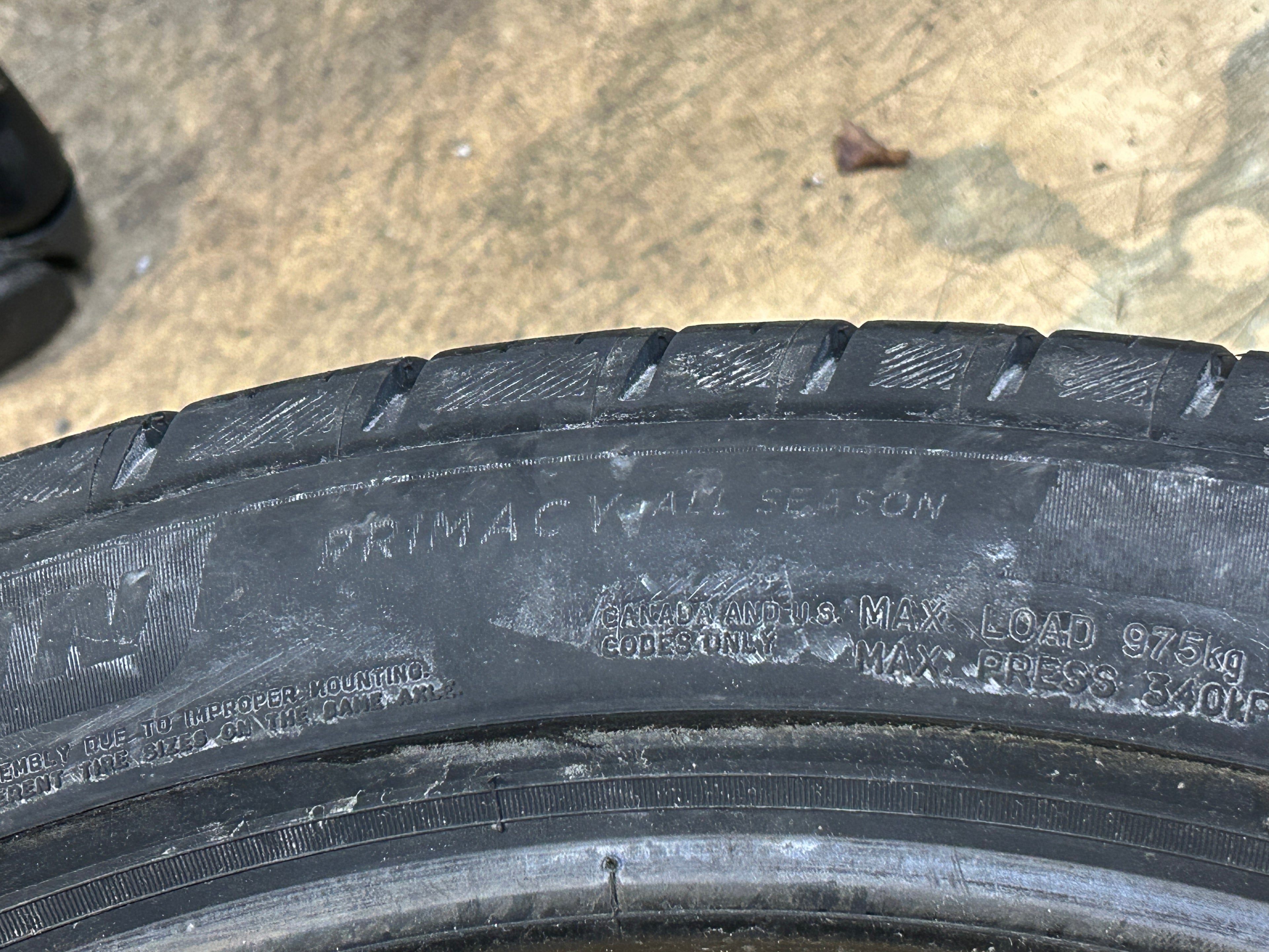 MICHELIN PRIMACY ALL SEASON BSW P 275 40 22 107H XL ALL SEASON TIRE 03103