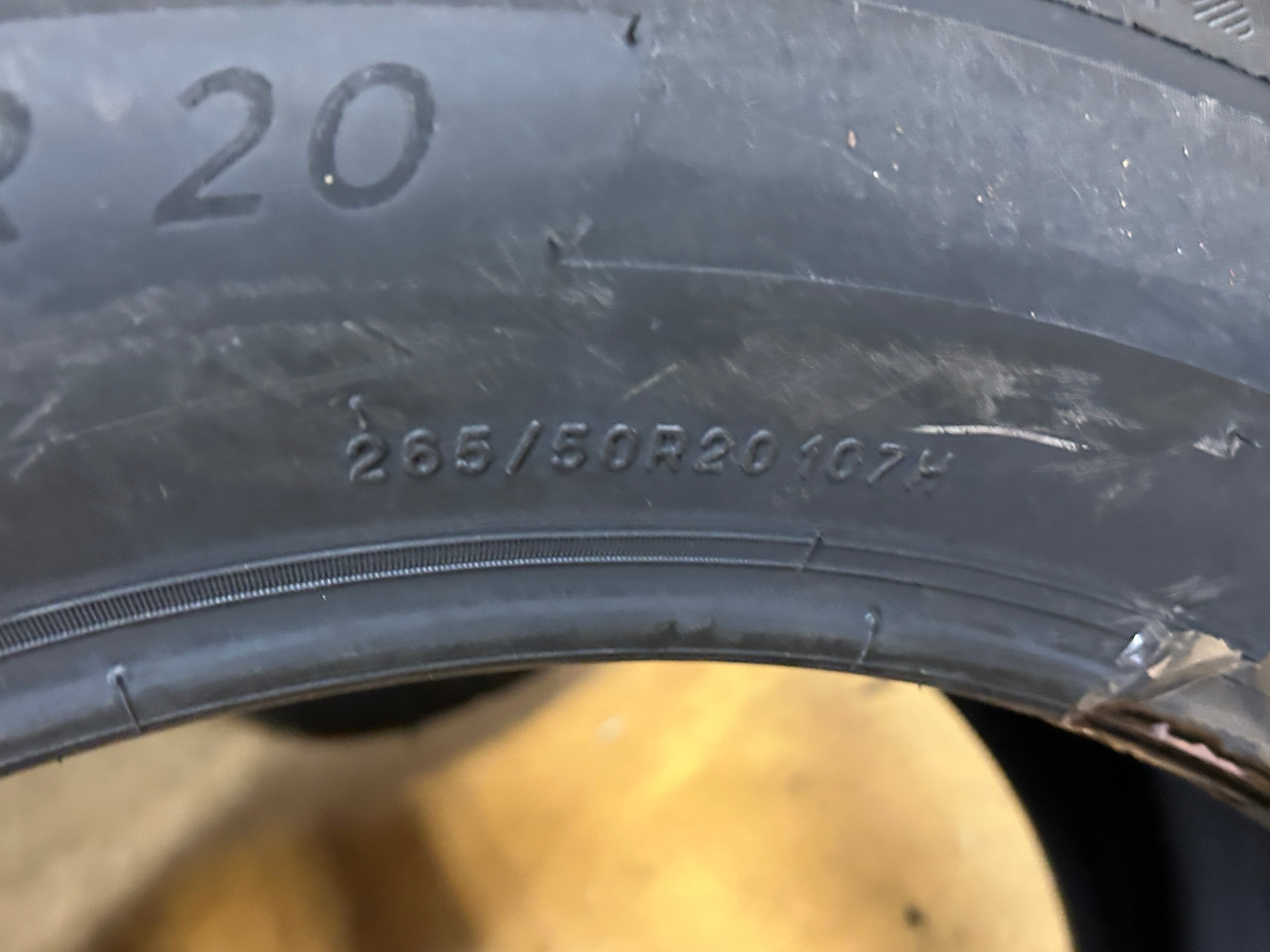 (SELFSEAL) MICHELIN PRIMACY ALL SEASON BSW P 265 50 20 107H TPC TIRE 4562