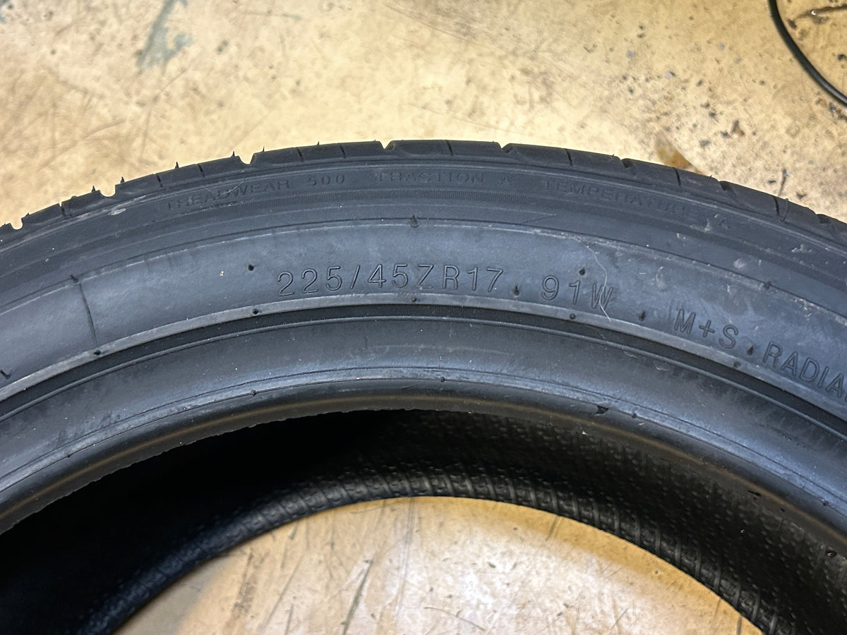 2 KUMHO SOLUS TA51A BSW P 225 45 17 91W ALL SEASON TIRE 2321602