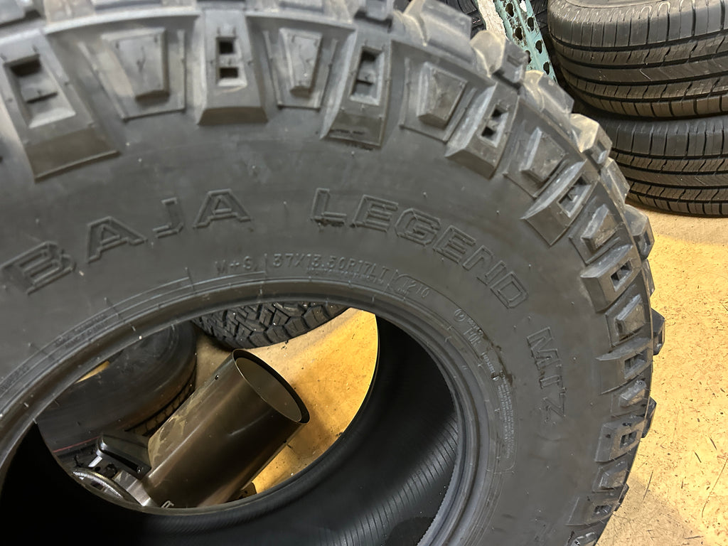 2 MICKEY THOMPSON BAJA LEGEND MTZ BSW LT 37 13.5 17 121Q LRD 8 PLY MUD TERRAIN TIRE 331148005
