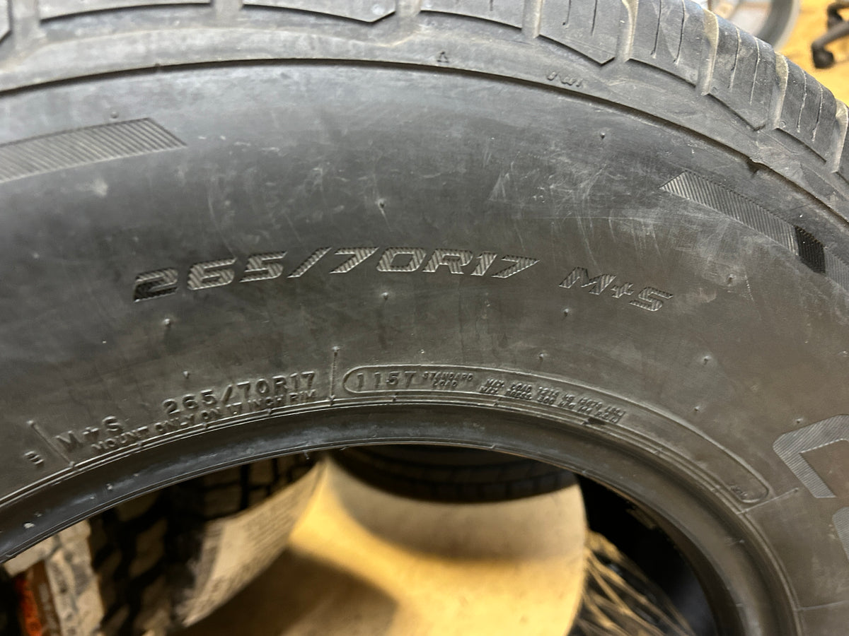 USED 8/32'' COOPER DISCOVERER HTP II BSW P 265 70 17 115T ALL SEASON TIRE 171184024