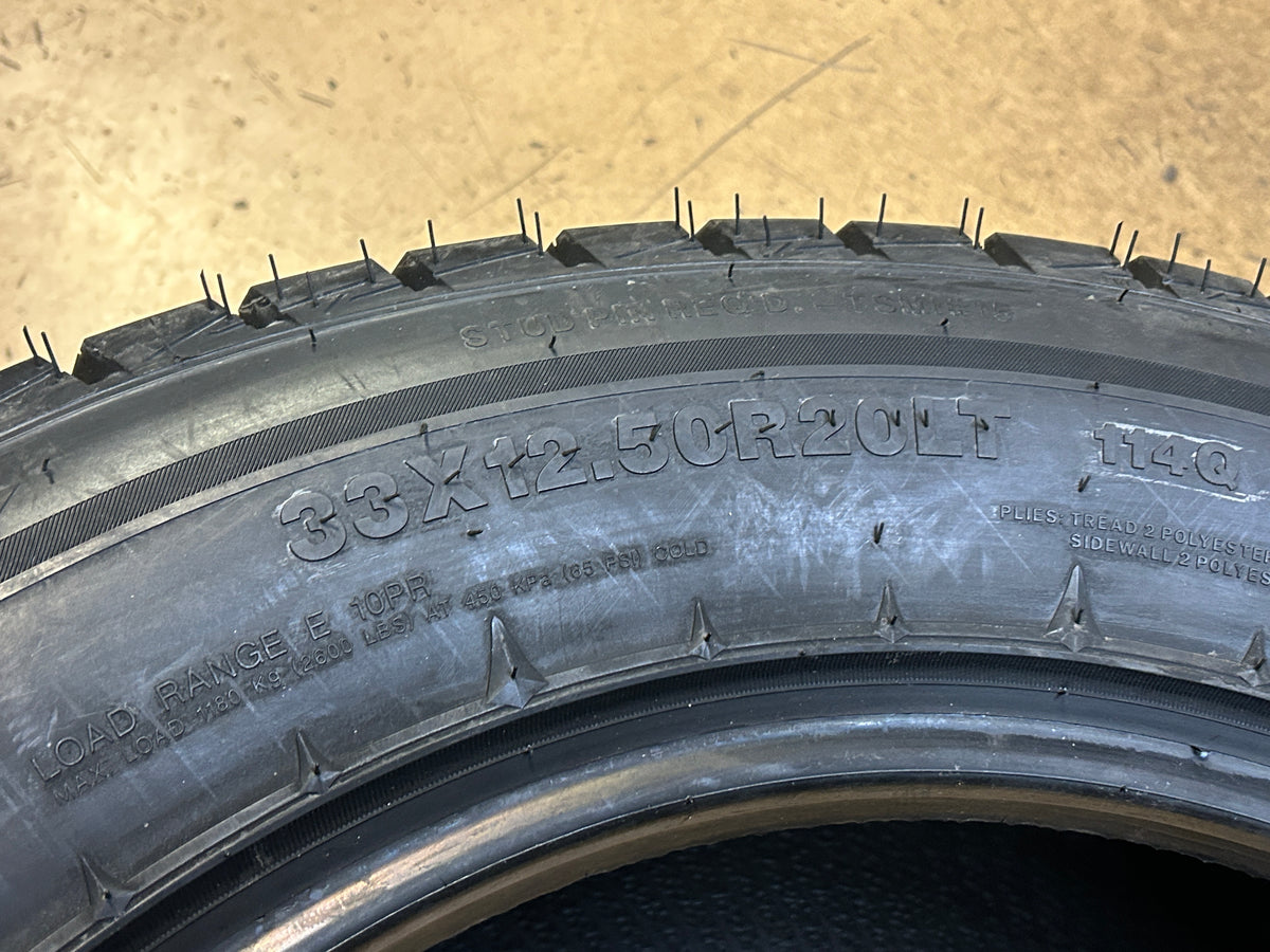 VENOM POWER ICE HUNTER WTS STUDLESS BSW LT 33 12.5 20 114Q 10PLY WINTER TIRE VPWTS32