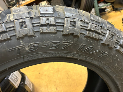 TBBTIRES TS67 M/T BSW LT 37 13.5 22 128Q12PLY MUD TERRAIN TIRE 840156401692