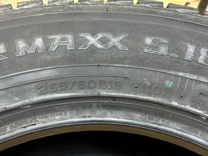 DUNLOP WINTER MAXX SJ8 STUDLESS BSW P 265 60 18 110R WINTER TIRE 290124120