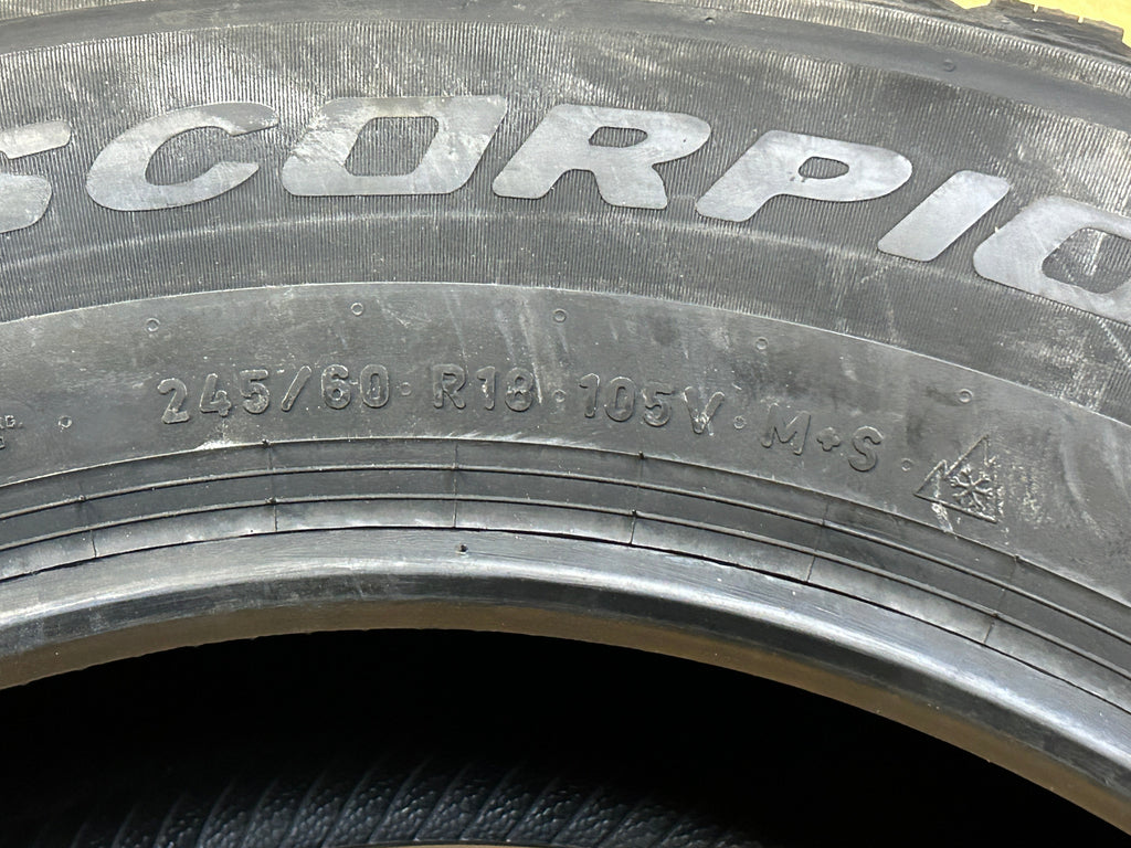 PIRELLI SCORPION WEATHER ACTIVE BSW P 245 60 18 105V ALL SEASON TIRE 4162900