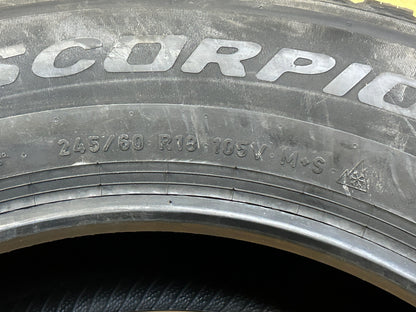 PIRELLI SCORPION WEATHER ACTIVE BSW P 245 60 18 105V ALL SEASON TIRE 4162900