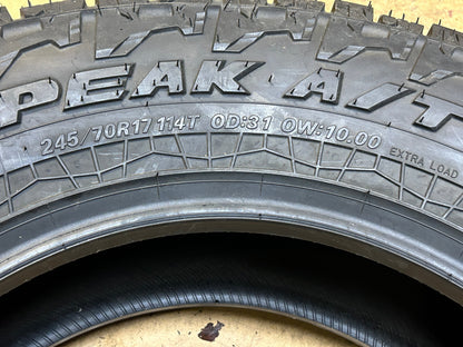 FALKEN WILDPEAK A/T4W BSW P 245 70 17 114T XL ALL TERRAIN  TIRE 28844747