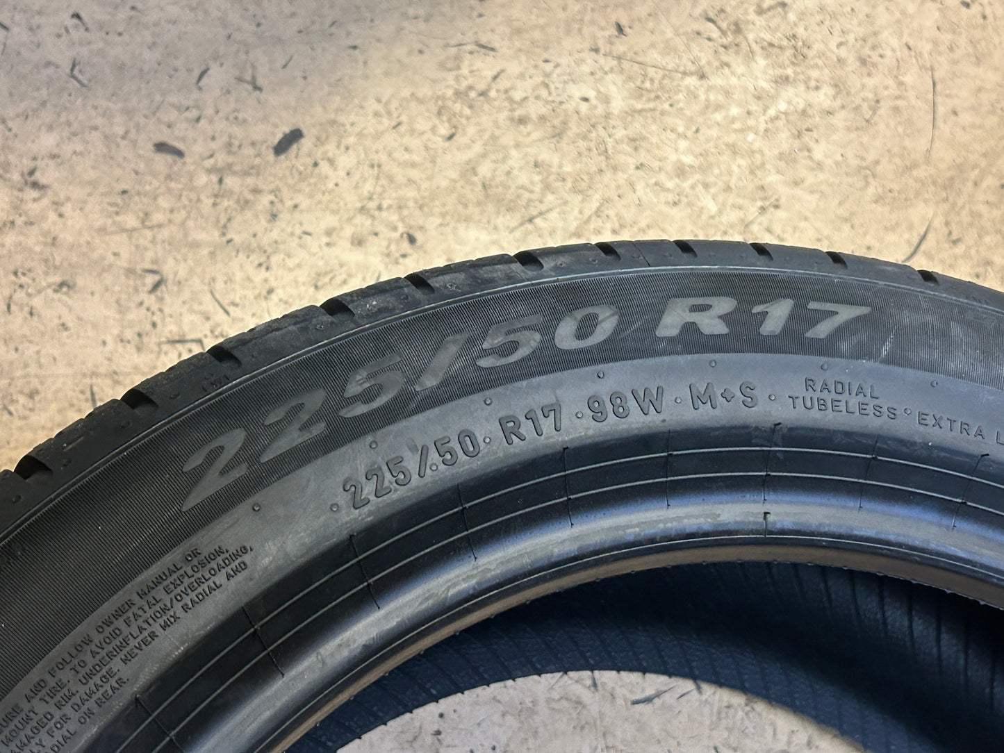 PIRELLI P ZERO AS PLUS 3 BSW P 225 50 17 98W UHP TIRE 4083100