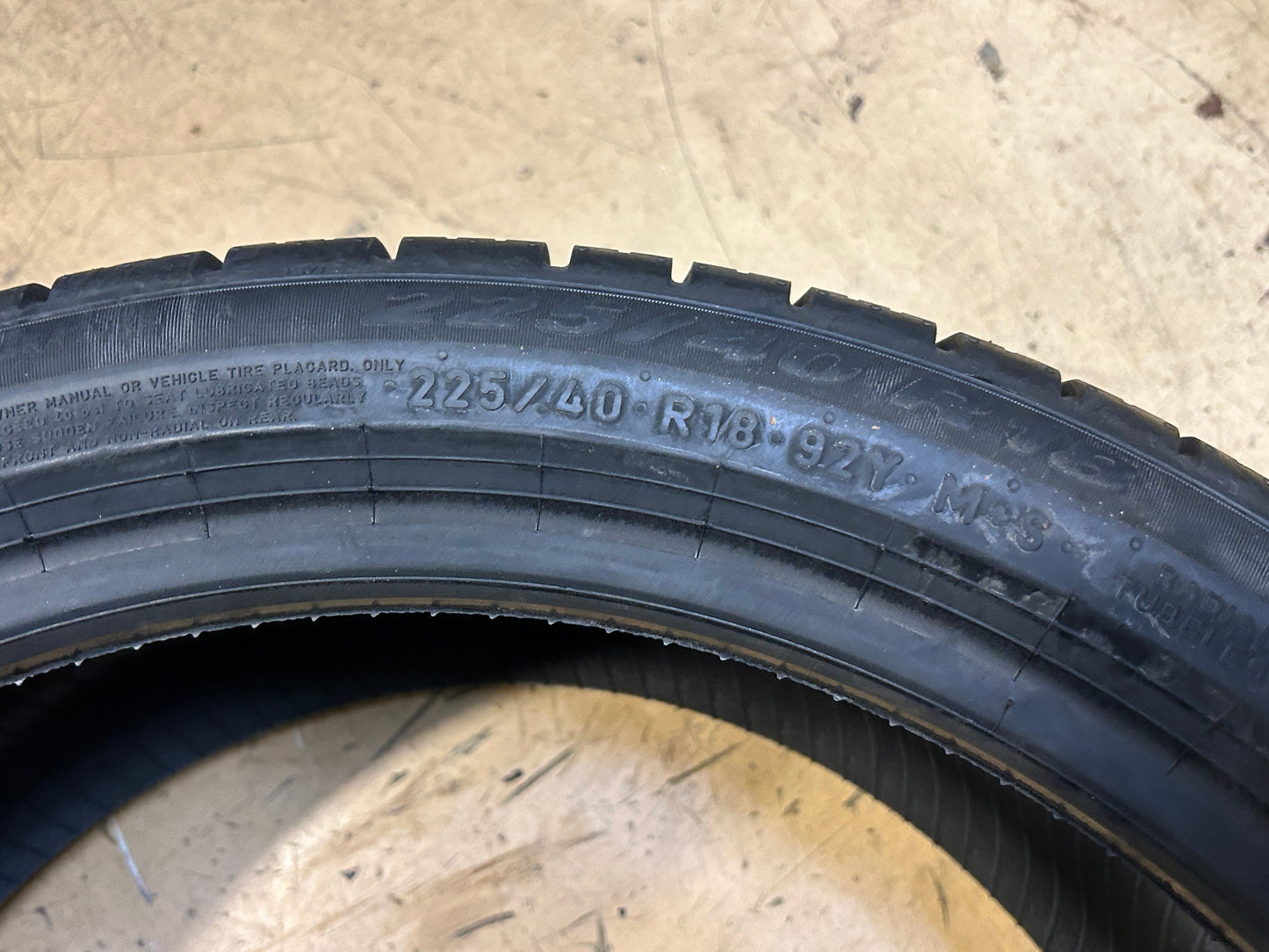 PIRELLI P ZERO AS PLUS 3 BSW P 225 40 18 92Y XL UHP TIRE 4083700