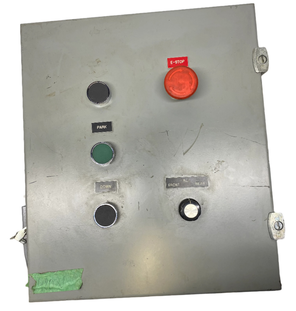 CONTROL BOX 480V 3PH MOTOR PARK DOWN FRONT ALL REAR W/ MOTOR