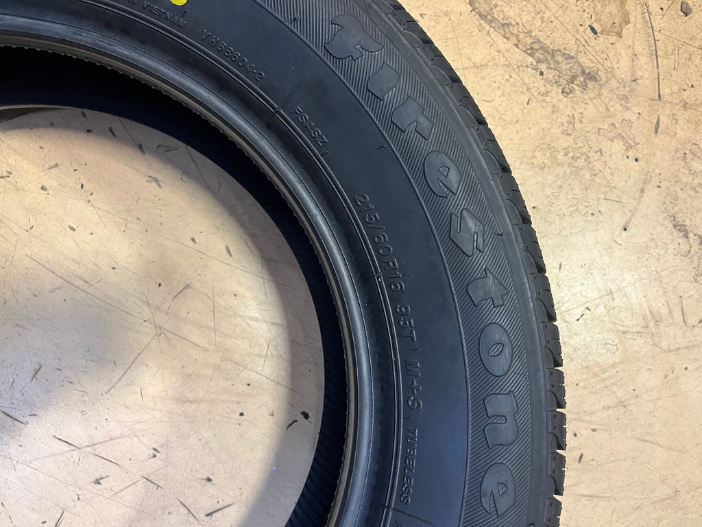 2 FIRESTONE ALL SEASON P 215 60 16 95T SL BSW TIRES 003816