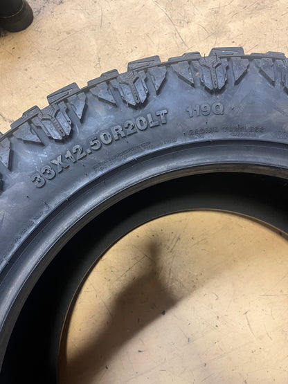 BUCKSHOT ALL TERRAIN LT 33 12.50 20 119Q LRF 12 PLY RBL TIRE CBSAT18