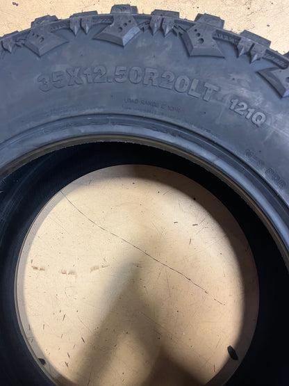 1 VENOM POWER TERRA HUNTER M/T 35 12.50 R20 121Q LRE 10 PLY TIRE TVPMT34