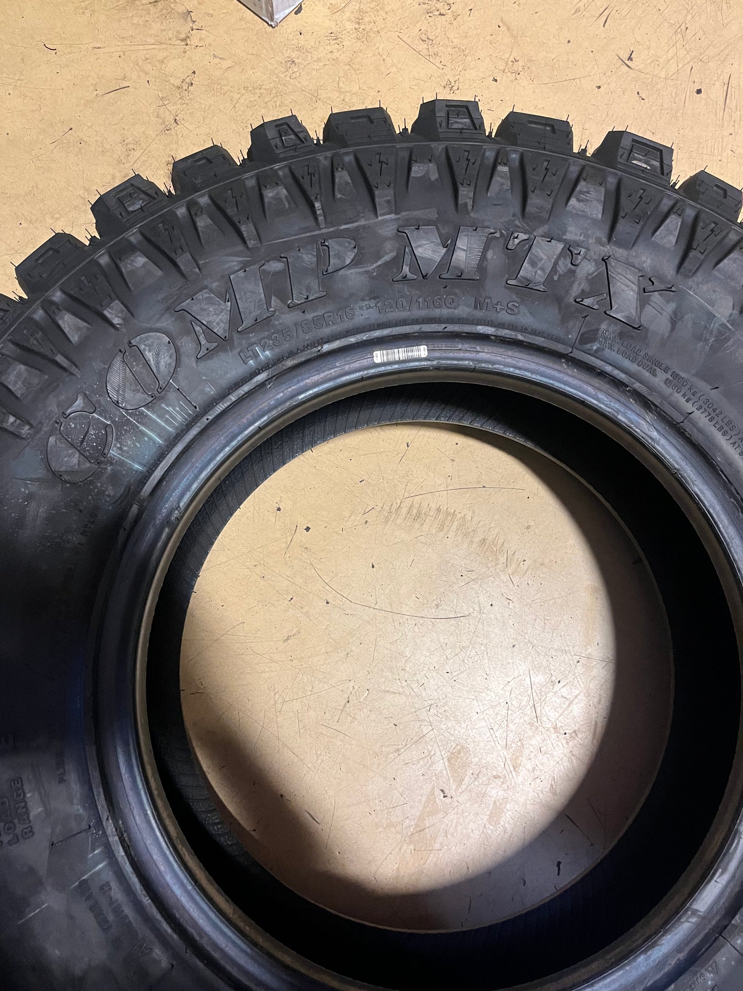 1 MUD CLAW COMP MTX LT 235 85 R16 120/116S LRE 10 PLY BSW TIRE  1192416833