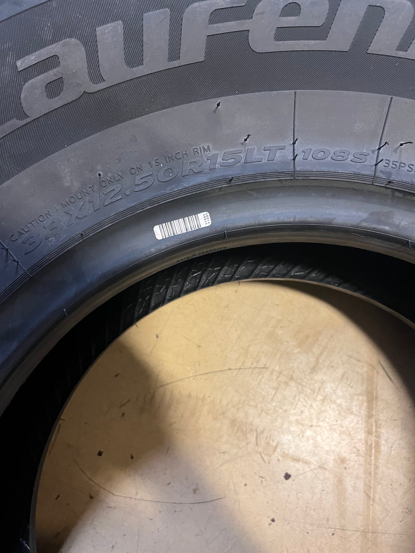 1 LAUFEEN X FIT AT LT33 12.50 15 108S LRC 6 PLY  BSW TIRE 2021149