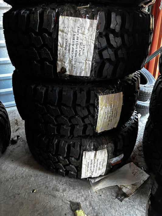 (TODO) THUNDERER TRAC GRIP MT LT 33 12.5 20 119Q LRF 12 PLY MUD TERRAIN TIRES