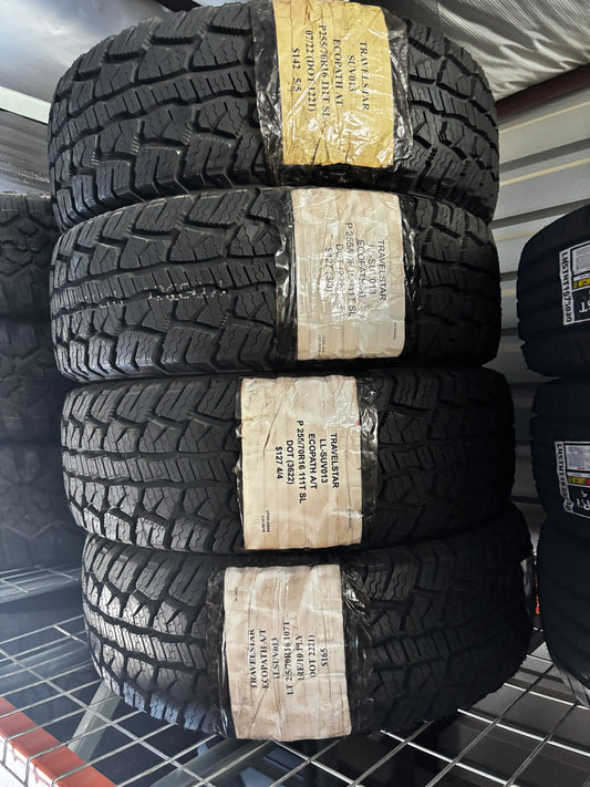 (TODO) 4 TRAVELSTAR ECOPATH AT P 245 75 16 111T SL ALL TERRAIN TIRES LLSUV013