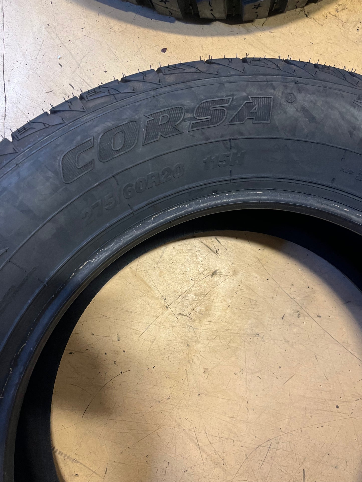 NOS CORSA HIGHWAY TERRAIN PLUS BSW P 275 60 20 115H ALL SEASON TIRE COMSID0014