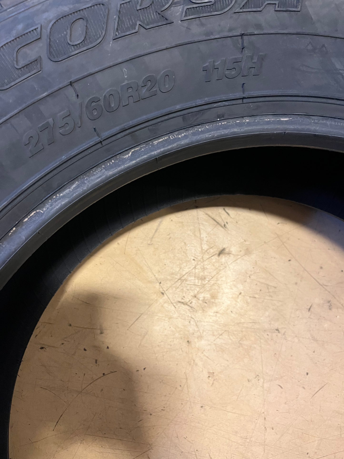 NOS CORSA HIGHWAY TERRAIN PLUS BSW P 275 60 20 115H ALL SEASON TIRE COMSID0014