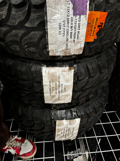 (TODO) RED DIRT ROAD RD-6 MT LT 33 12.5 17 120Q LRE 10 PLY MUD TERRAIN TIRE T3312517RDR