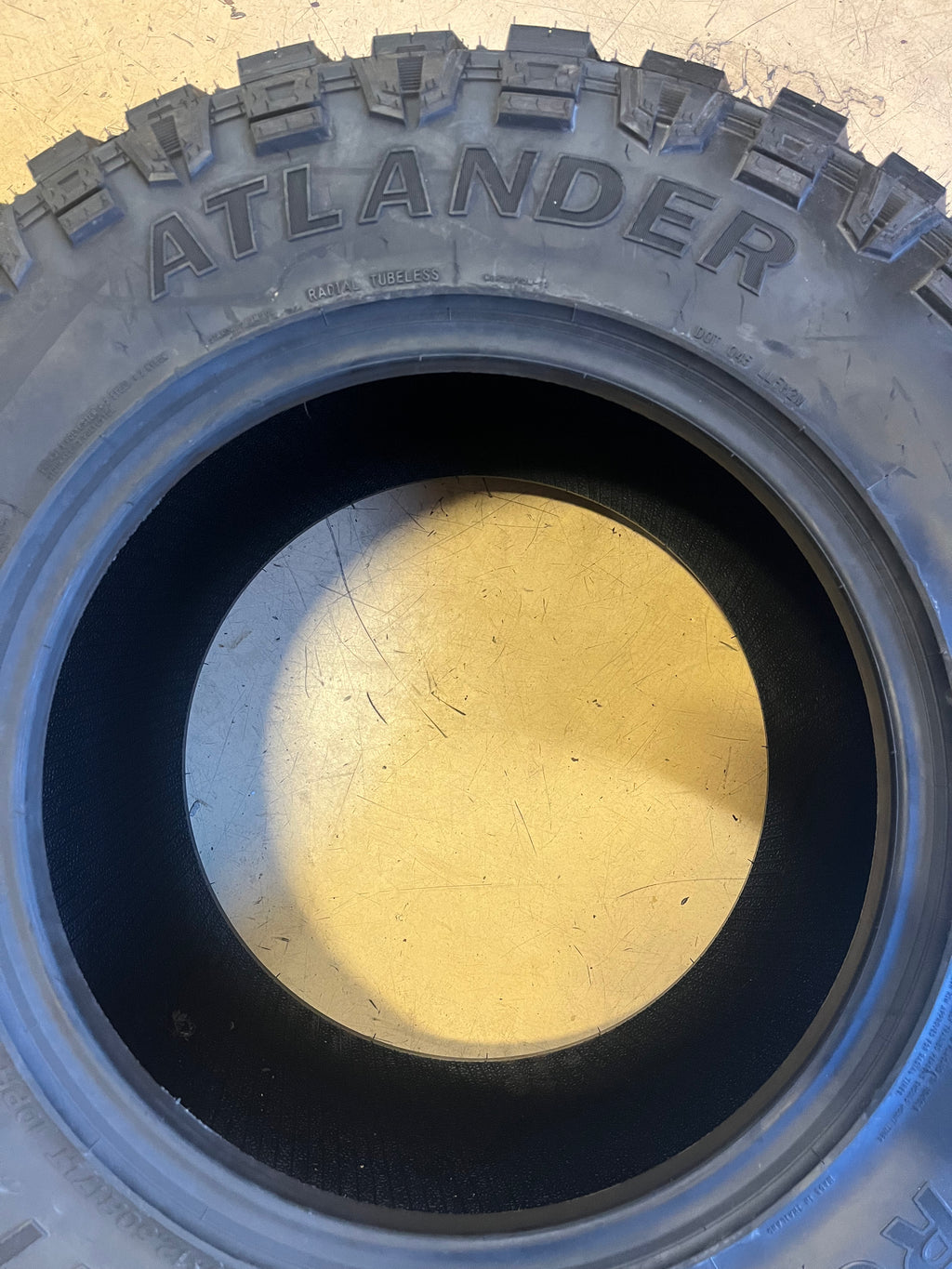 1 ATLANDER ROVERCLAW M/T 1 LT 33 12.50 17 120Q LRE TIRE ATL1680 MUD TERRAIN BSW