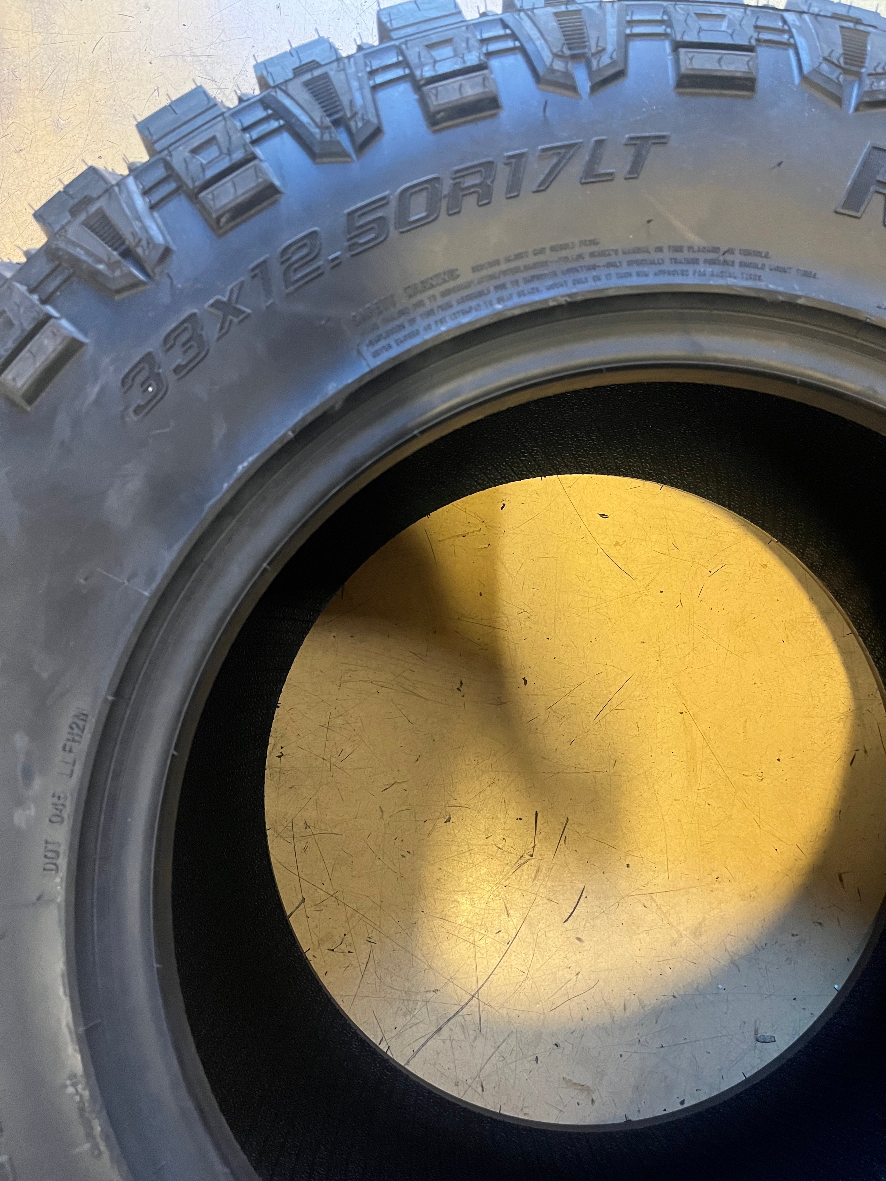 1 ATLANDER ROVERCLAW M/T 1 LT 33 12.50 17 120Q LRE TIRE ATL1680 MUD TERRAIN BSW