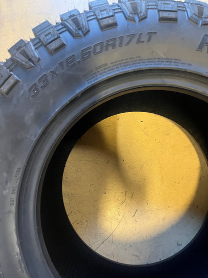 1 ATLANDER ROVERCLAW M/T 1 LT 33 12.50 17 120Q LRE TIRE ATL1680 MUD TERRAIN BSW