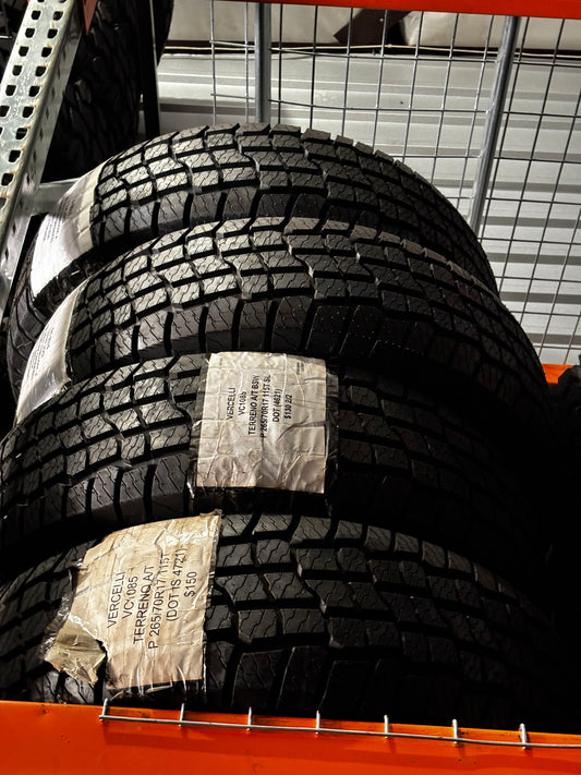 (TODO)  4 VERCELLI  TERRENO A/T BSW P 265 70 17 115T SL ALL TERRAIN TIRES VC1085