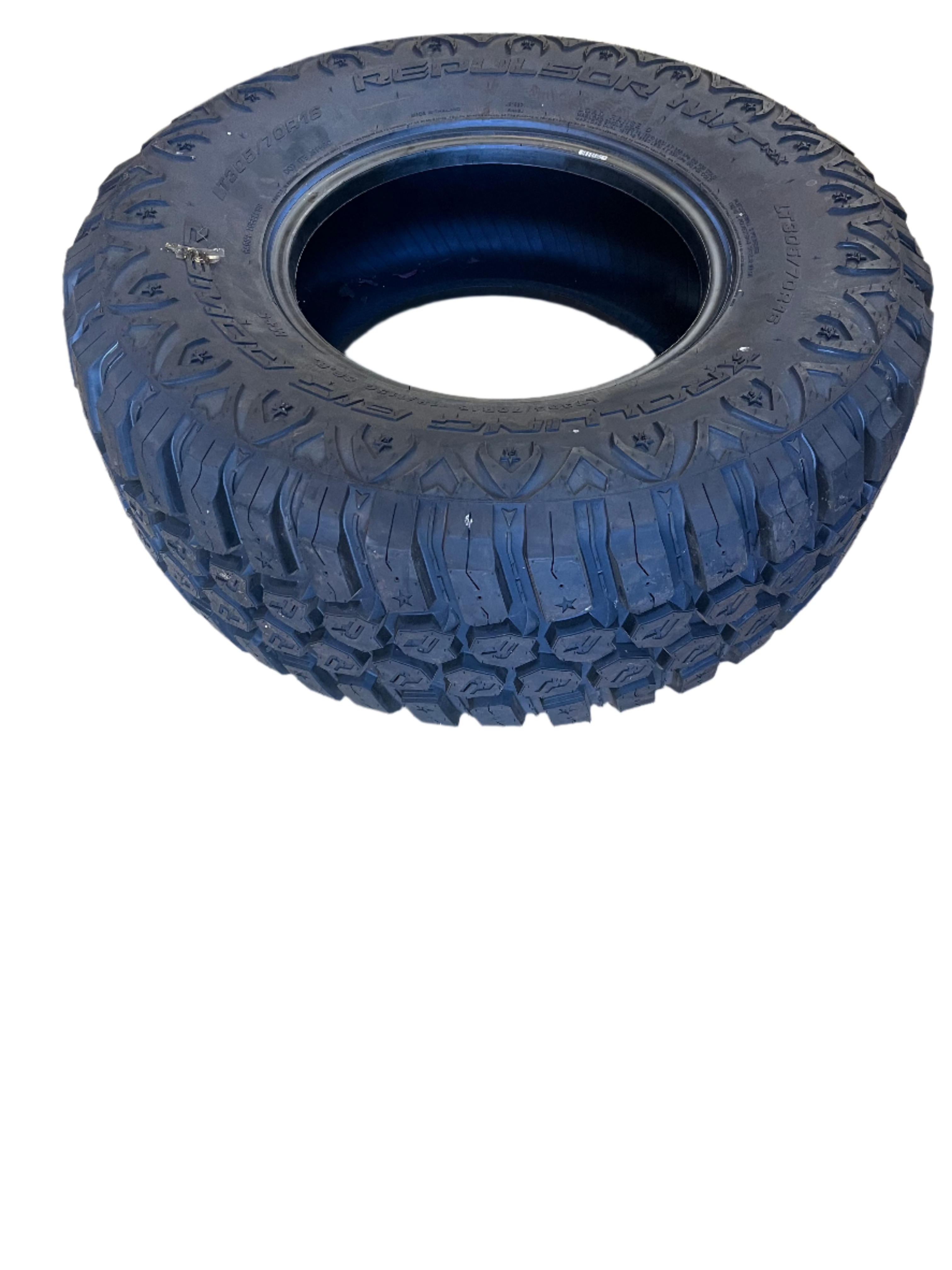1 ROLLING BIG POWER REPULSOR M/T RX LT 305 70 16 118/115Q MUD TERRAIN TIRE RBPST1670010 RAISED BLACK LETTER