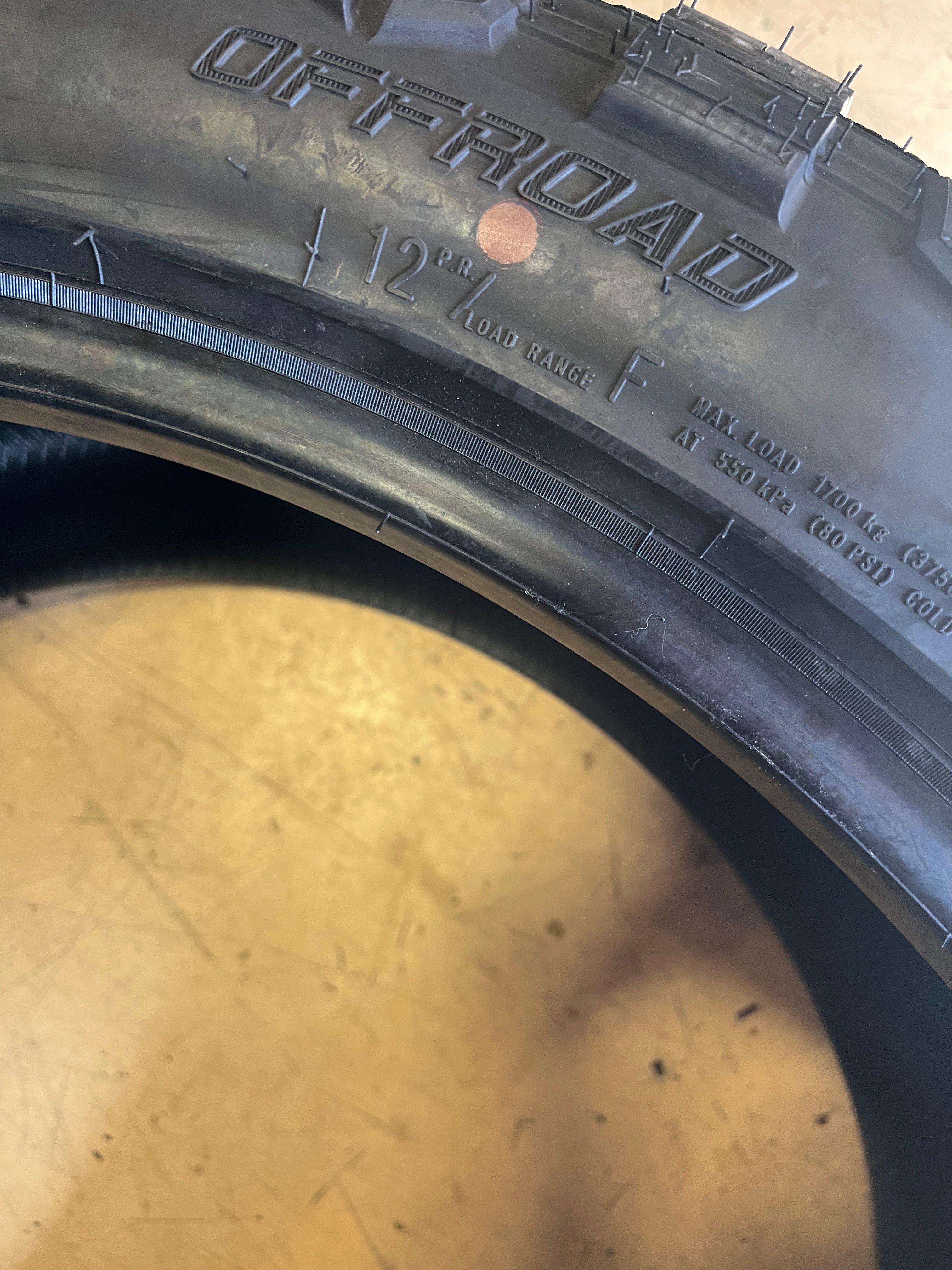(KSL ONLY) ATLANDER ROVERCLAW M/T1 BSW LT 37 13.5 26 126Q 12PLY MUD TERRAIN TIRE ATL1840