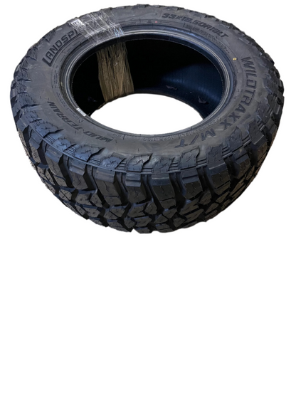 LANDSPIDER WILDTRAX M/T LT 33 12.5 18 118Q LRE 10 PLY MUD TERRAIN TIRE EMT013 ALL SEASON RAISED BLACK LETTER