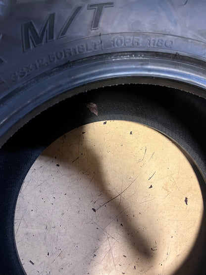 LANDSPIDER WILDTRAX M/T LT 33 12.5 18 118Q LRE 10 PLY MUD TERRAIN TIRE EMT013 ALL SEASON RAISED BLACK LETTER