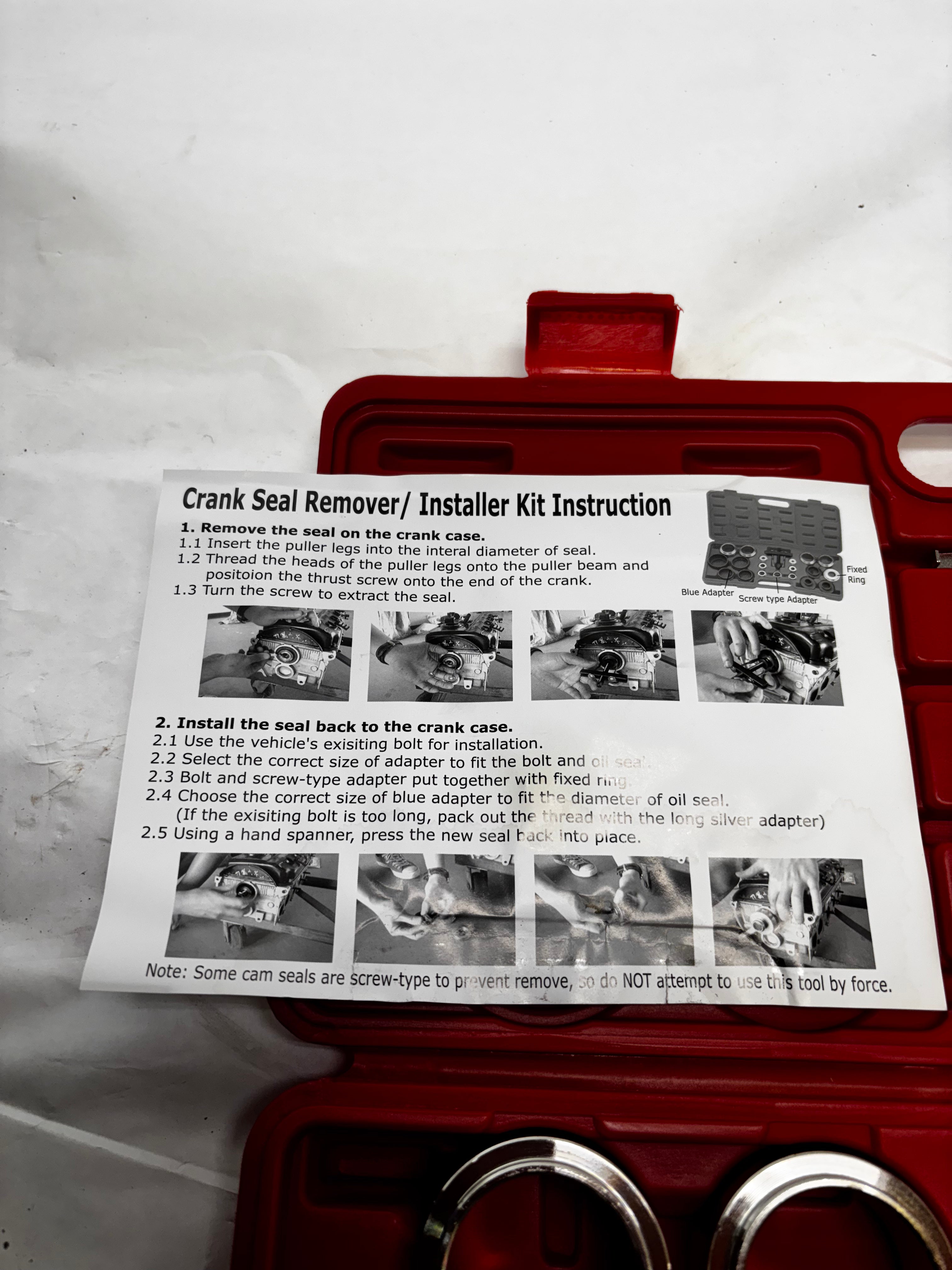 FIRSTINFO CRANKSHAFT AND CAMSHAFT BEARING REMOVAL AND INSTALLATION KIT F3281L