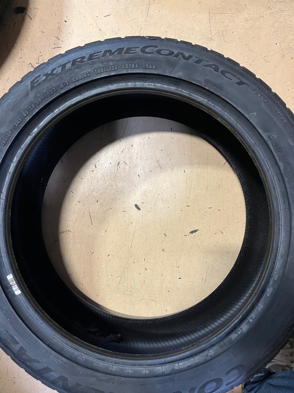 CONTINENTAL EXTREME CONTACT DWS06 PLUS P245 45 20 103Y XL SUMMER TIRES 15573060000 BSW