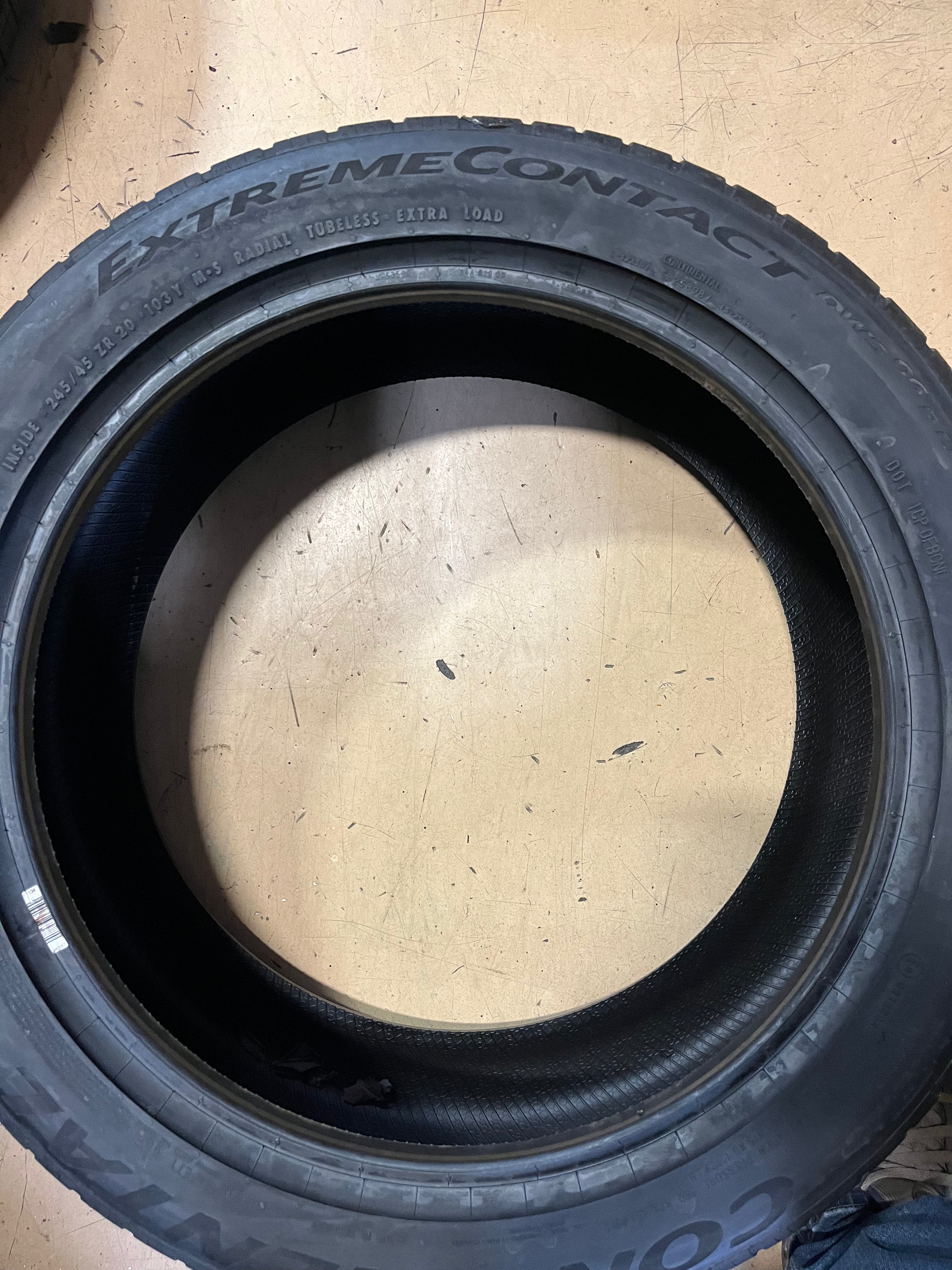 CONTINENTAL EXTREME CONTACT DWS06 PLUS P245 45 20 103Y XL SUMMER TIRES 15573060000 BSW